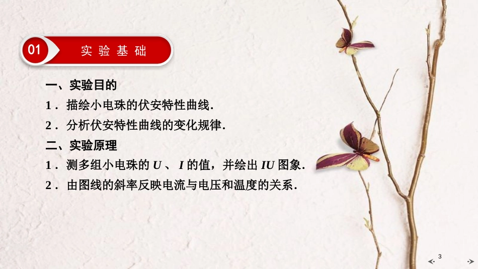 2019年高考物理大一轮复习 实验09 描绘小电珠的伏安特性曲线课件 新人教版_第3页