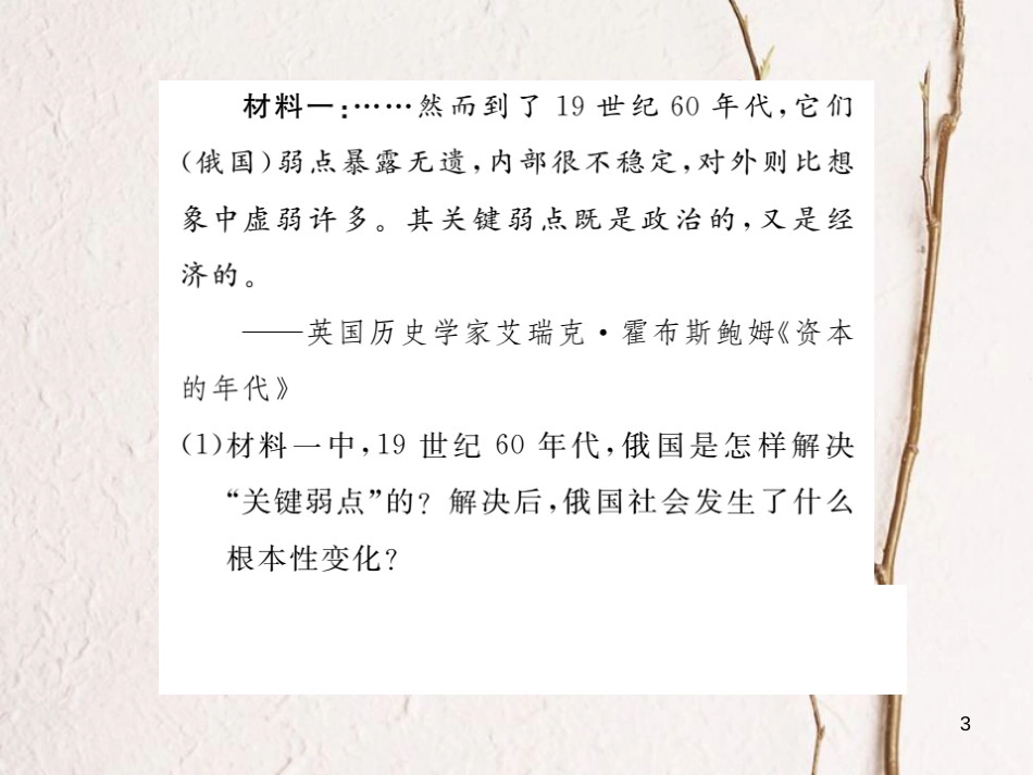 （安徽专版）九年级历史下册 第五单元 社会主义国家的改革与演变小结同步测试课件 新人教版_第3页