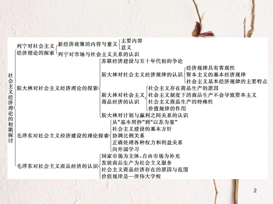 高中政治 专题四 社会主义经济理论的初期探讨专题整合课件 新人教版选修2_第2页