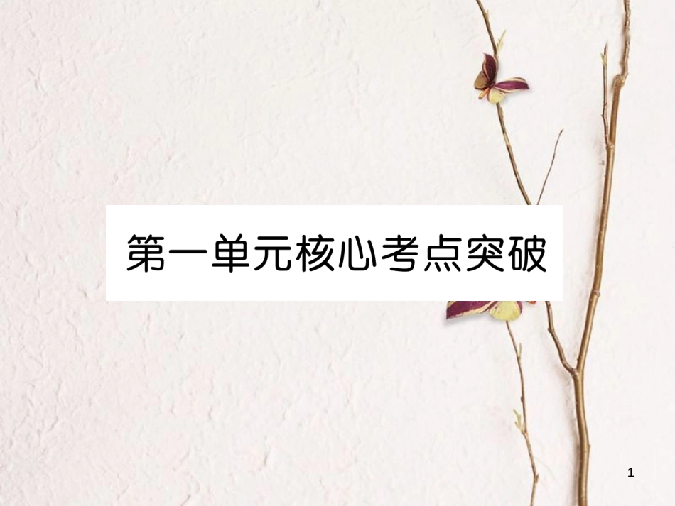 九年级化学上册 第一单元 走进化学世界核心考点突破习题课件 （新版）新人教版_第1页