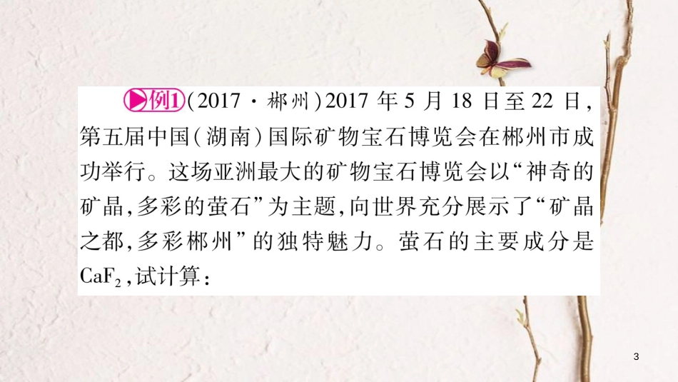 湖南省2018中考化学复习 第2部分 题型专题突破 专题8 化学计算课件_第3页