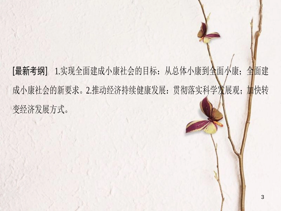 2019版高考政治一轮复习 第4单元 发展社会主义市场经济 第10课 科学发展观和小康社会的经济建设课件 新人教版必修1_第3页