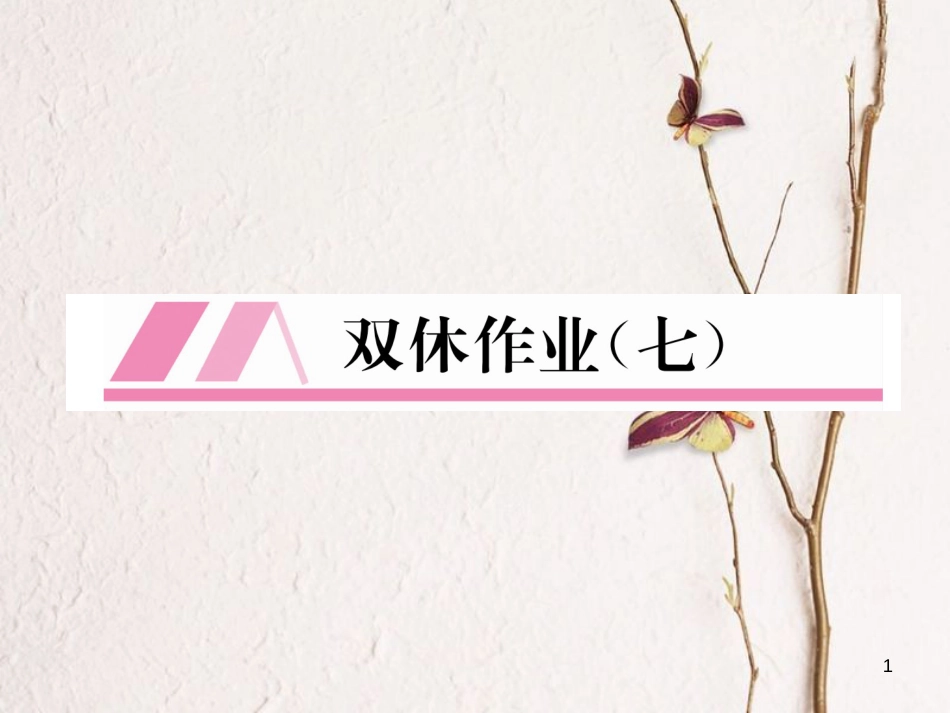 九年级数学下册 双休作业（七）作业课件 （新版）新人教版_第1页