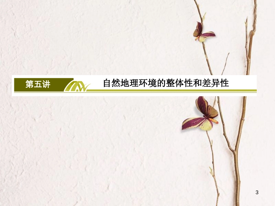 版高考地理二轮专题复习 第二部分 专题突破篇 专题五 自然地理规律 2.5.5.1 地理环境整体性的表现课件 新人教版_第3页