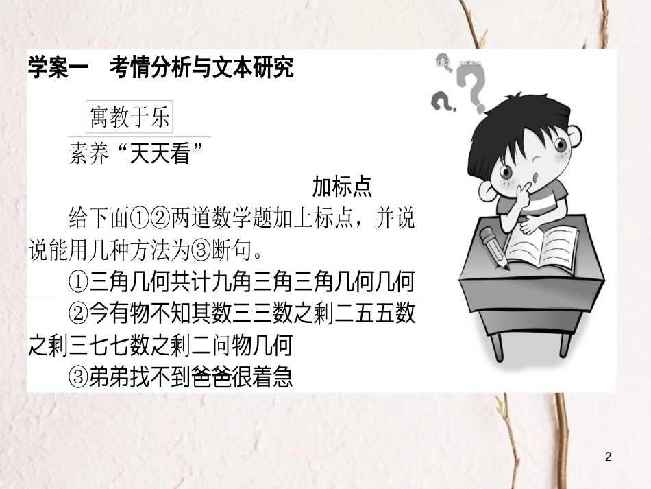 2019届高三语文一轮复习 专题九 一般论述类文本阅读 9.1 考情分析与文本探究课件_第2页