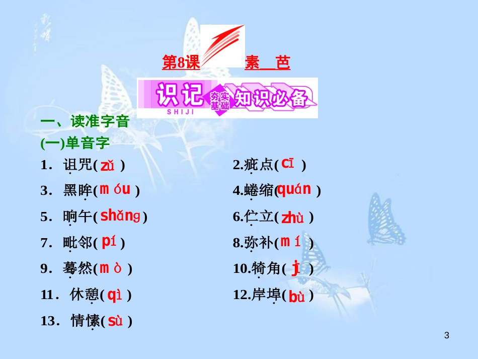 高中语文 第8课 素芭课件 新人教版选修《外国小说欣赏》_第3页