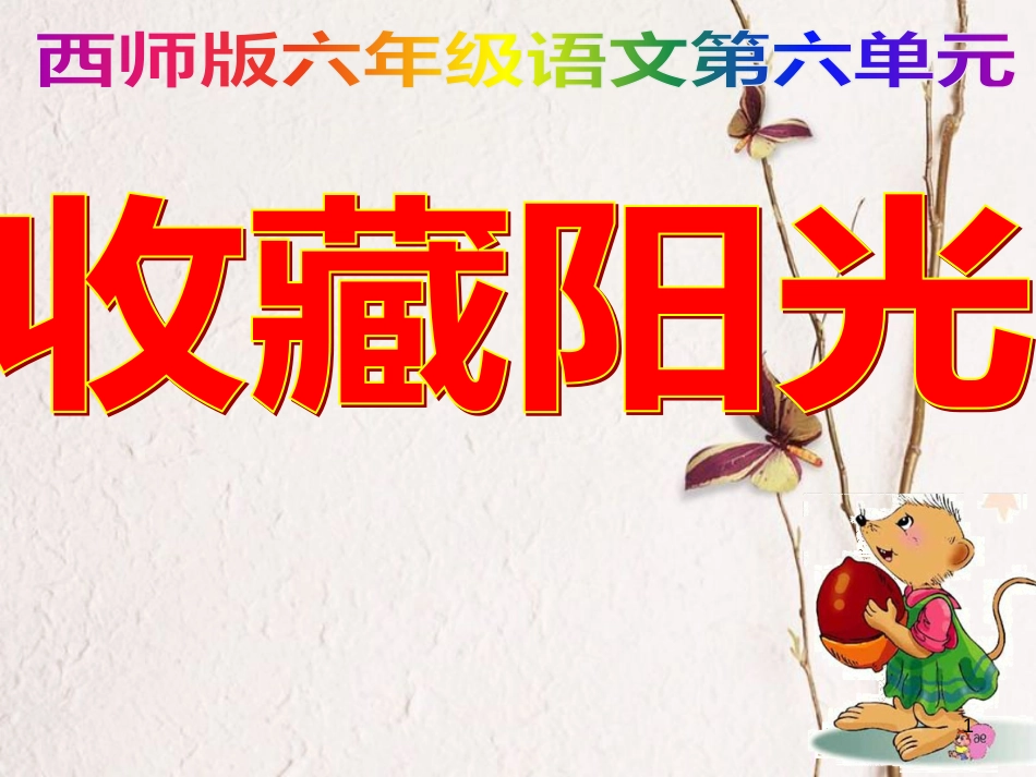 六年级语文上册 第22课 收藏阳光课件4 西师大版_第1页