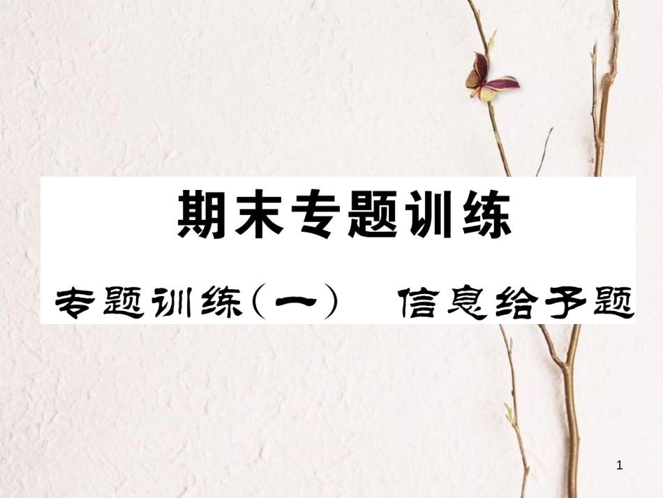 九年级化学下册 专题训练1 信息给予题作业课件 （新版）新人教版_第1页