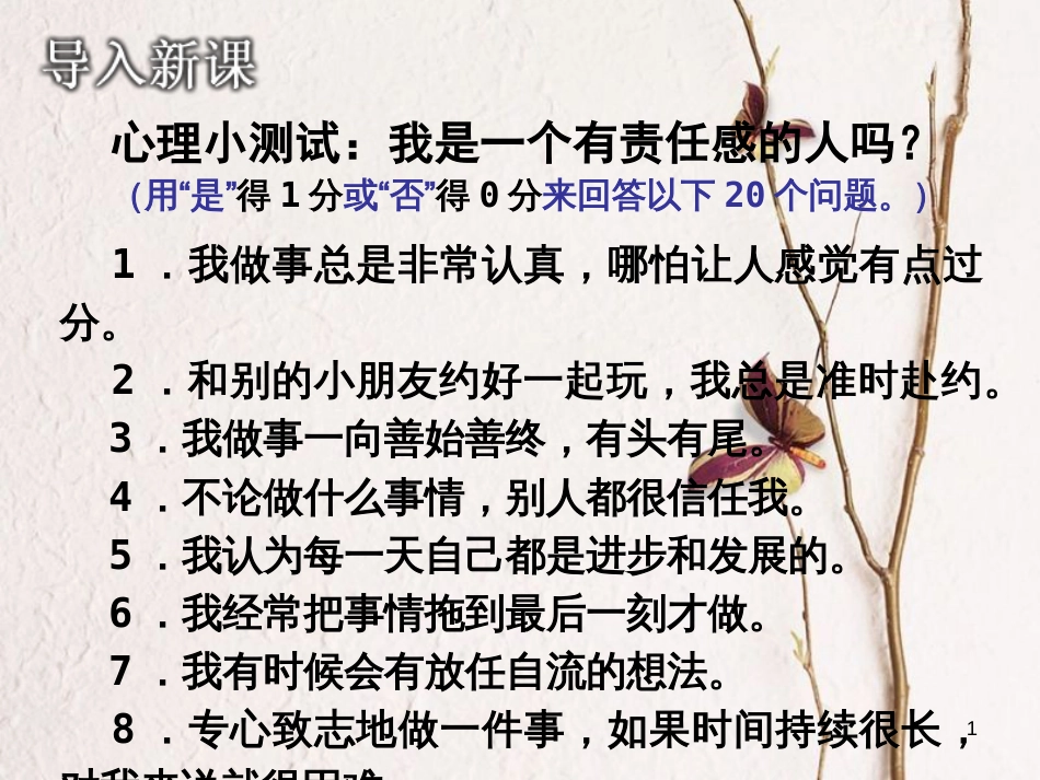 江西省九年级政治全册 第一单元 承担责任 服务社会 第二课 在承担责任中成长 第3框《做一个负责人的公民》课件 新人教版_第1页
