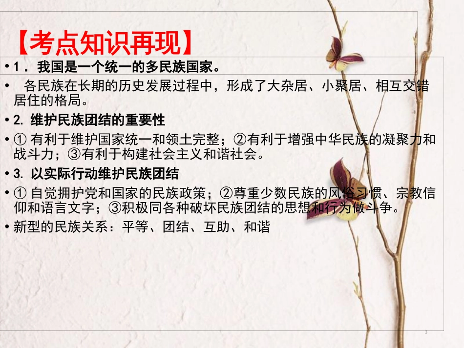 中考政治一轮复习 八年级 第3课时 复兴中华课件_第3页