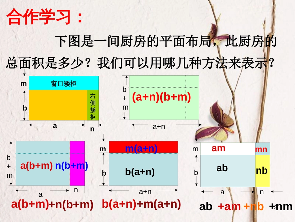 七年级数学下册 第三章 3.3 多项式的乘法（2）课件 （新版）浙教版_第3页