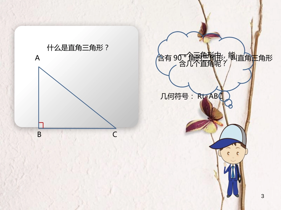 八年级数学上册 11 三角形 直角三角形的性质与判定课件 （新版）新人教版_第3页