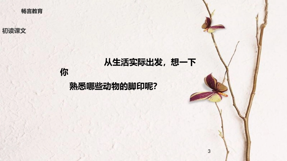 学年二年级语文下册 课文4 19 熟悉的脚印教学课件 西师大版_第3页