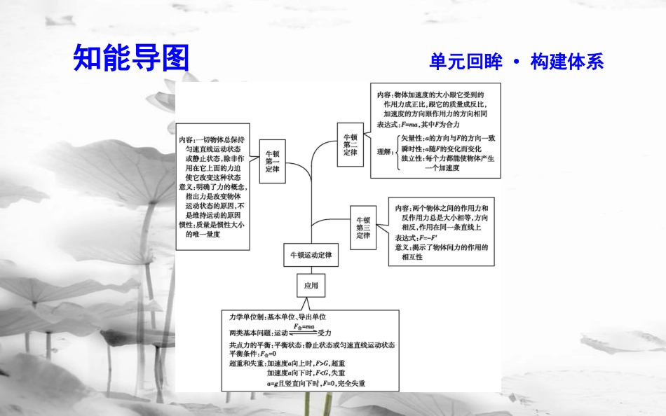 高中物理 第4章 牛顿运动定律章末总结课件 新人教版必修1_第3页