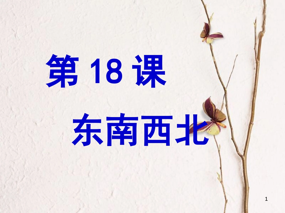 九年级政治全册 第六单元 漫步地球村 第十八课《东西南北》课件1 教科版_第1页