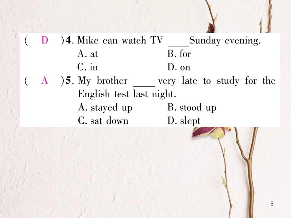 七年级英语下册 双休作业(12)课件 (新版)人教新目标版_第3页