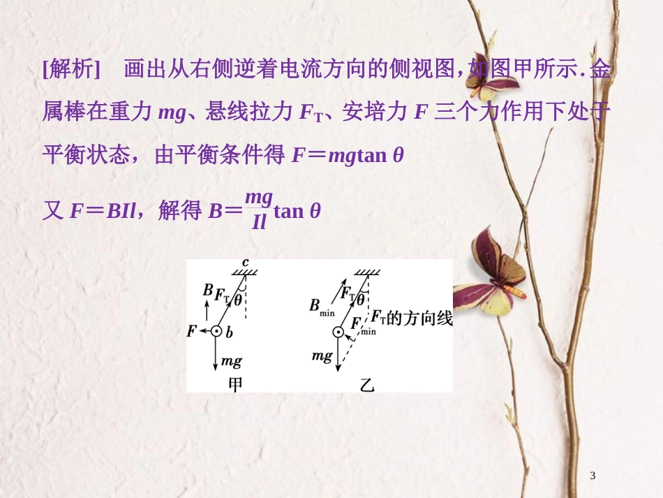 2019届高考物理总复习 第九章 磁场章末热点集训课件_第3页