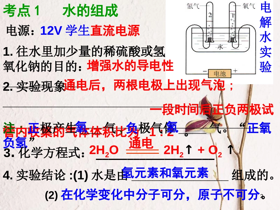 中考化学一轮复习 自然界的水课件_第2页