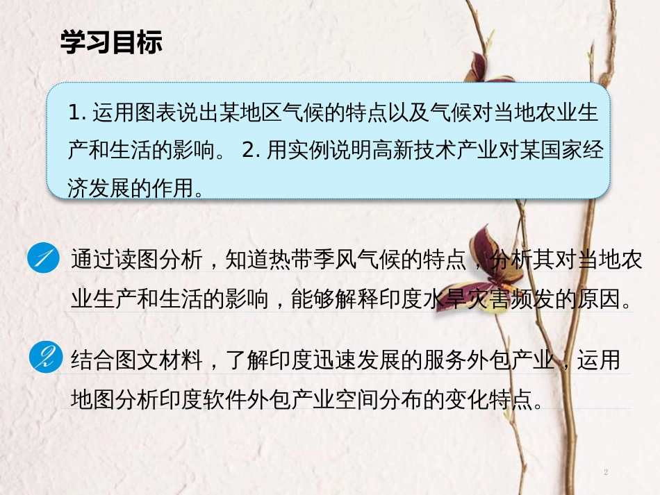 七年级地理下册 第七章 第三节《印度》（第2课时）课件 （新版）新人教版_第2页