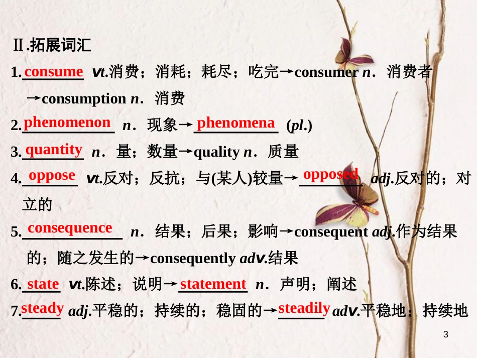 高中英语 Unit 4 Global warming Section Ⅱ Warming Up amp；Reading -Language Points课件 新人教版选修6_第3页