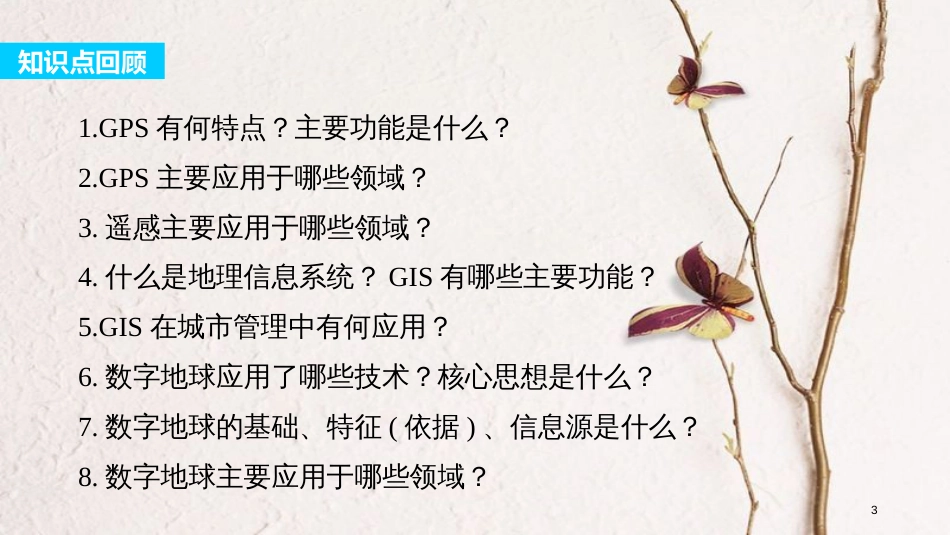 高中地理 第三章 地理信息技术的应用章末整合同步备课课件 中图版必修3_第3页