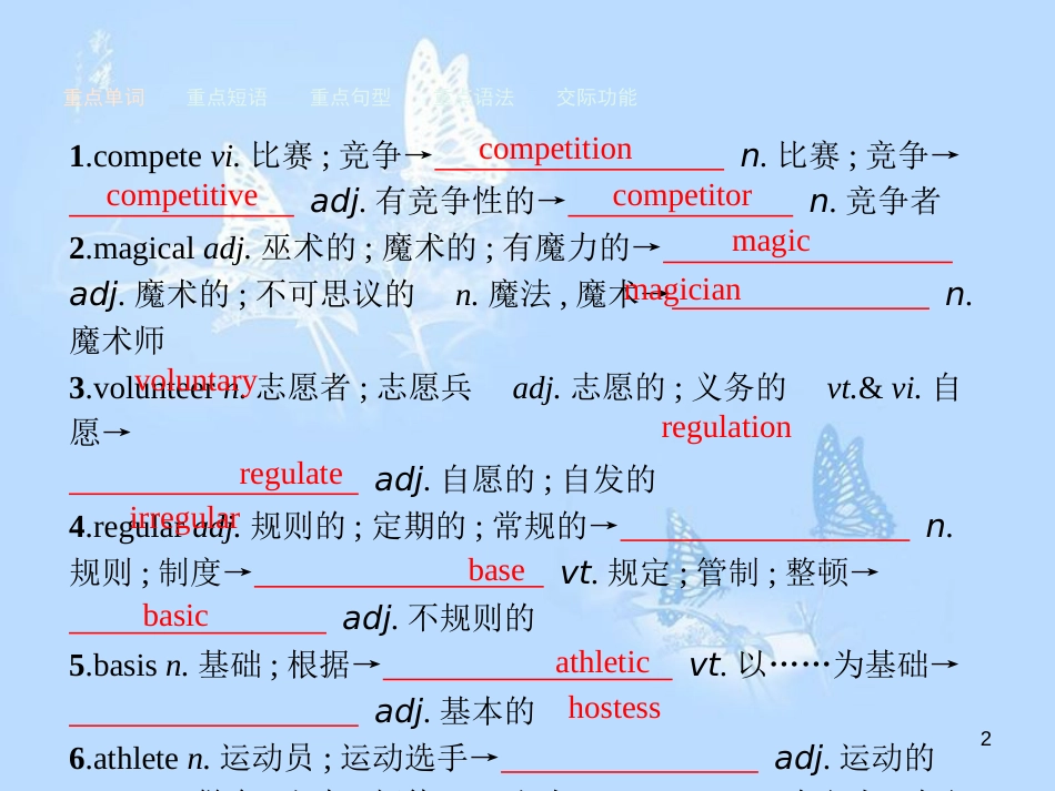 高中英语 单元重点小结2课件 新人教版必修2_第2页