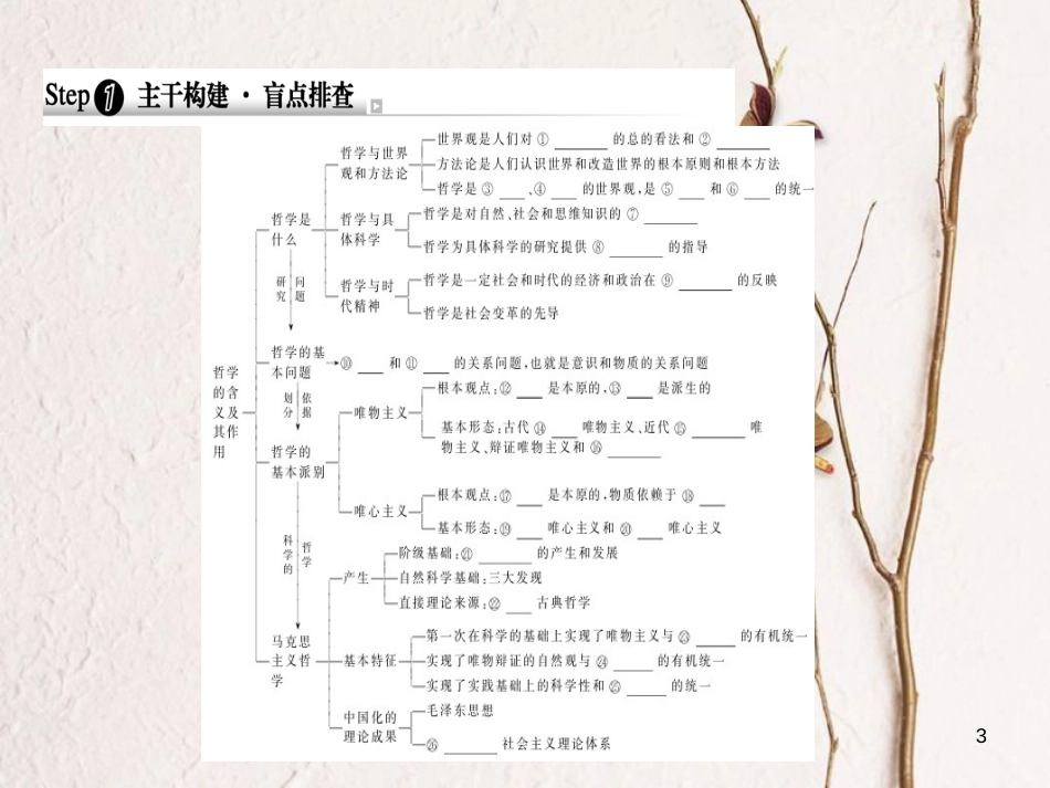 2019年高考政治一轮复习 第一单元 生活智慧与时代精神 第一课（整合第二、三课）哲学基本思想、马克思主义哲学课件 新人教版必修4_第3页