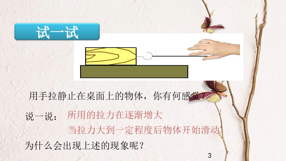 八年级物理下册 7.6学生实验：探究——摩擦力的大小与什么有关课件 （新版）北师大版_第3页