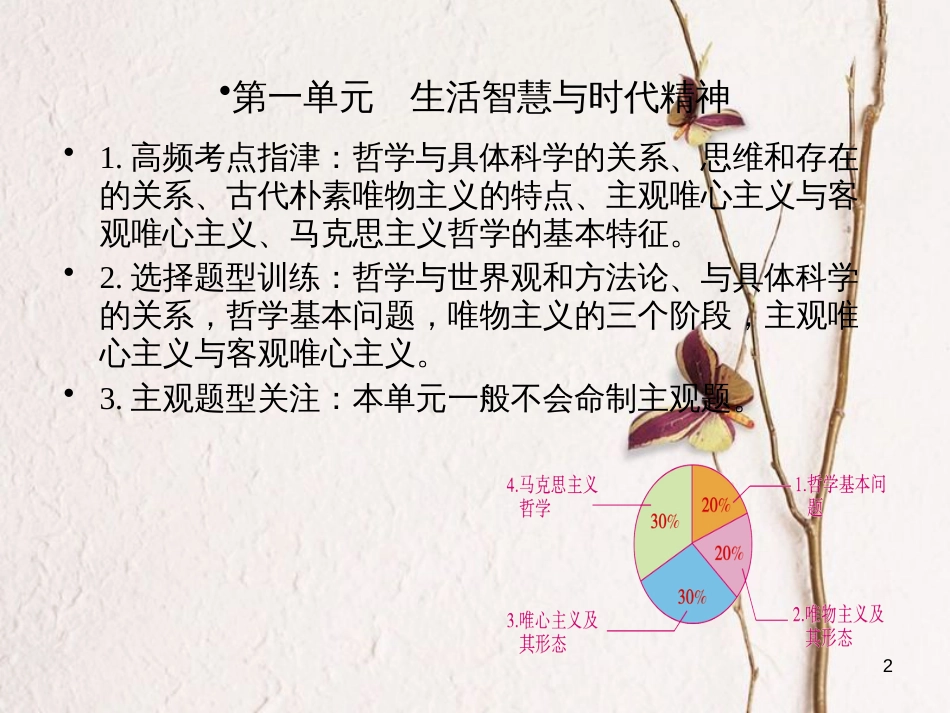 2019届高考政治一轮复习 生活与哲学课件 新人教版必修4_第2页