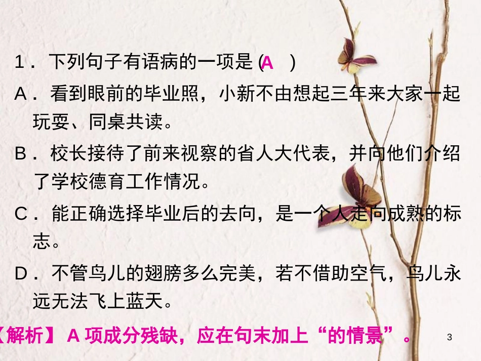 学年八年级语文上册 期末复习攻略 语言应用课件 新人教版_第3页