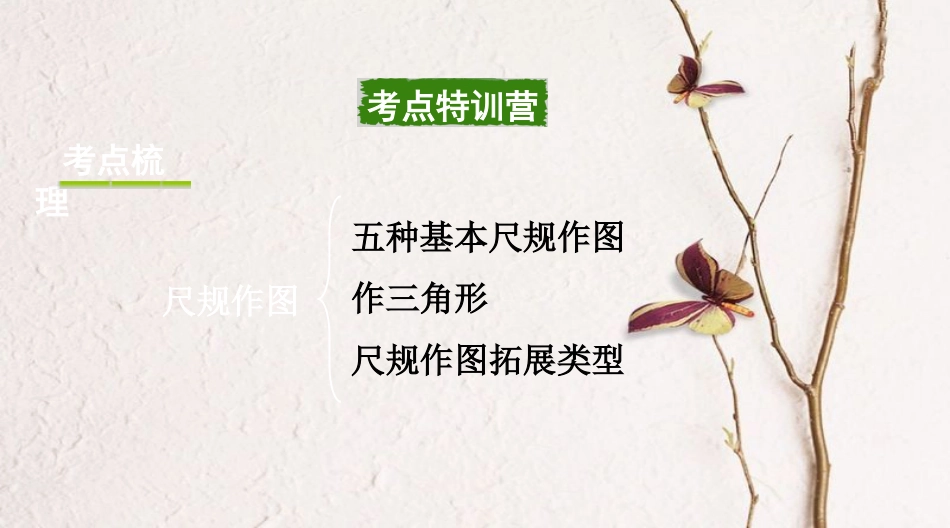 浙江省中考数学复习第一部分考点研究第七单元图形的变化第28课时尺规作图课件_第2页