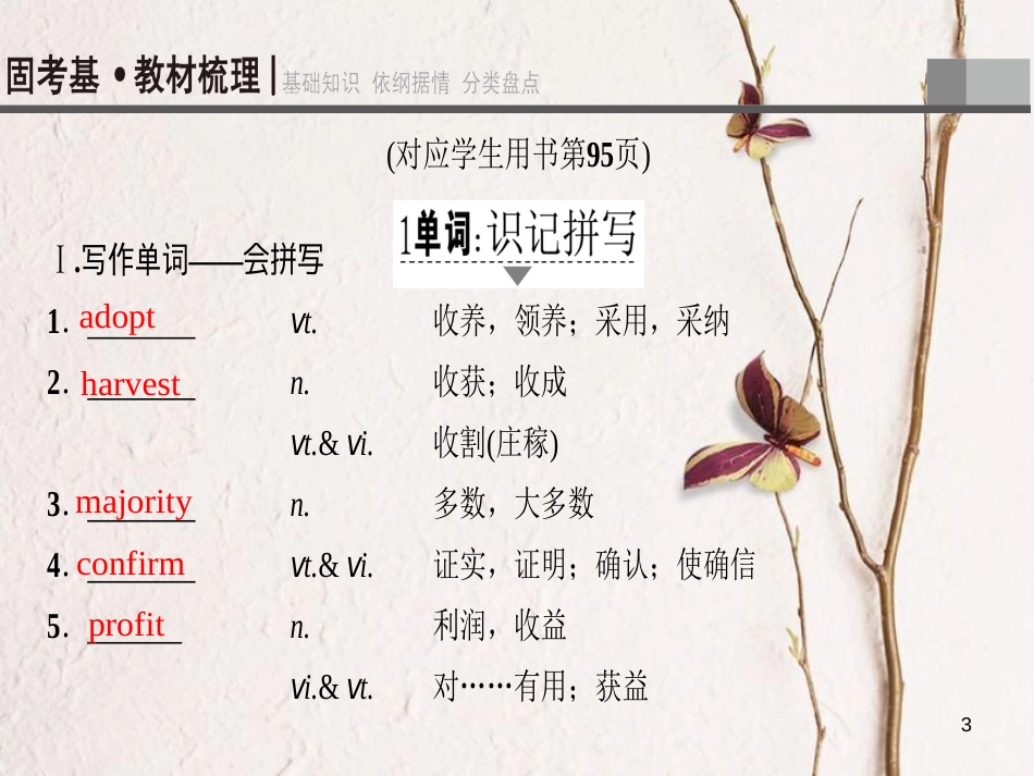 2019版高三英语一轮复习 Unit 3 Science and nature课件 牛津译林版必修5_第3页