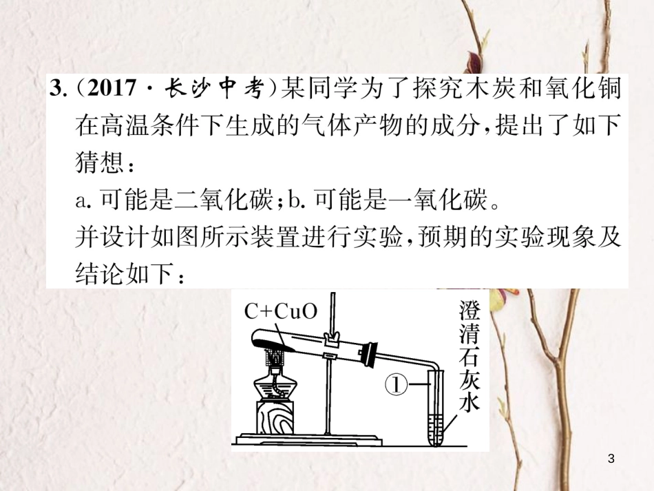 九年级化学上册 第六单元 碳和碳的氧化物核心考点突破习题课件 （新版）新人教版_第3页