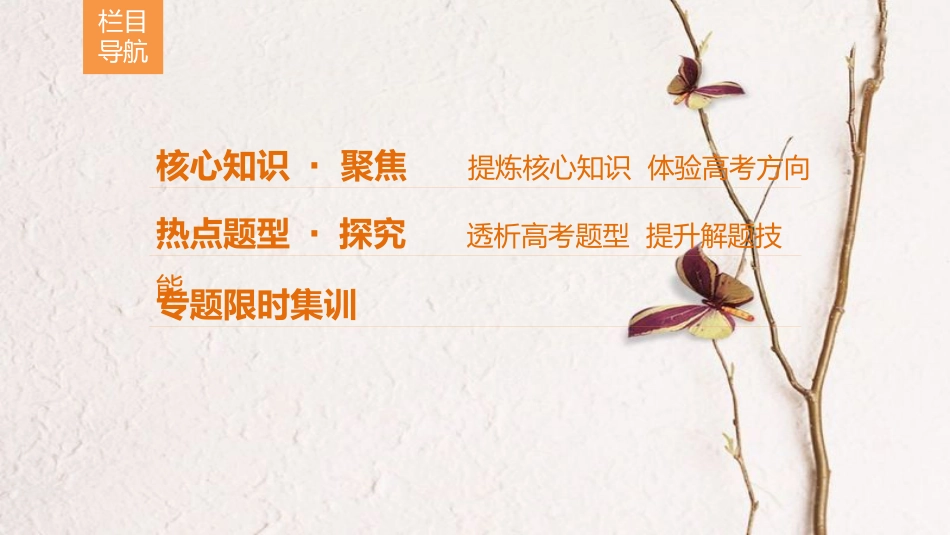 高考数学二轮复习 第1部分 重点强化专题 专题1 三角函数与平面向量 突破点3 平面向量课件 文_第2页