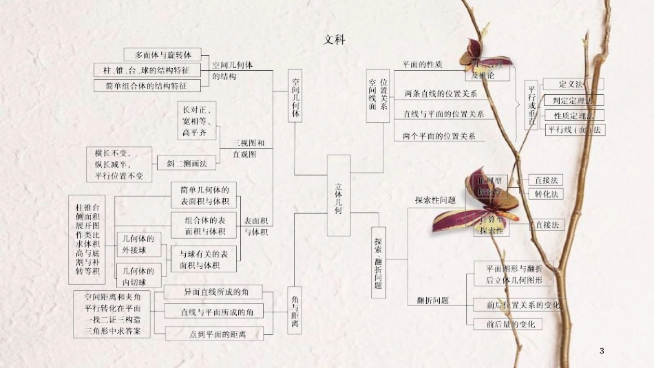 年高考数学二轮复习 专题5 立体几何 第1讲 空间几何体的三视图、表面积及体积课件_第3页