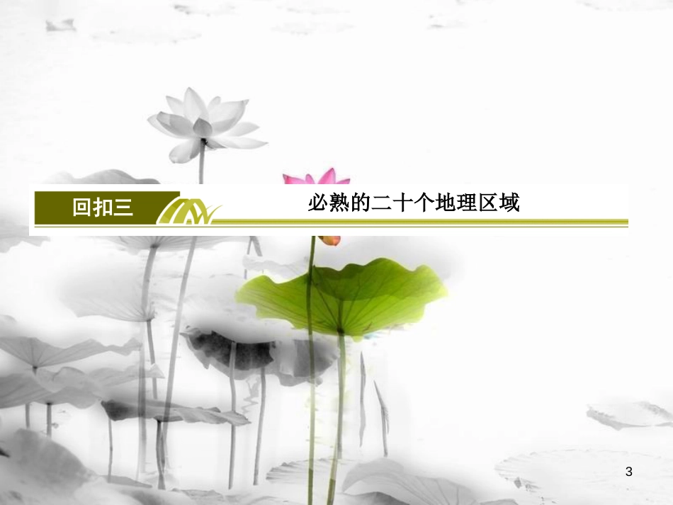 高考地理二轮专题复习 第四部分 考前特训篇 专题三 考前基础知识回扣 4.3.3 必熟20个地理区域课件 新人教版_第3页