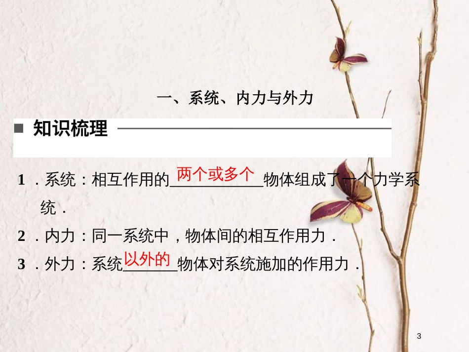 高中物理 第十六章 动量守恒定律 3 动量守恒定律同步备课课件 新人教版选修3-5_第3页