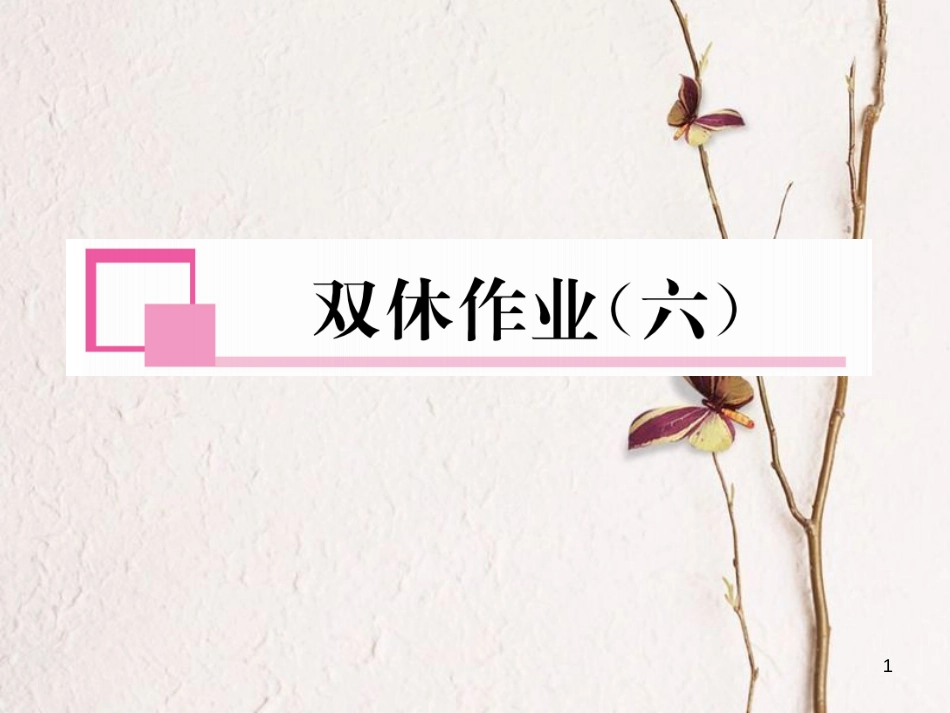 九年级数学下册 双休作业(6)作业课件 (新版)湘教版_第1页