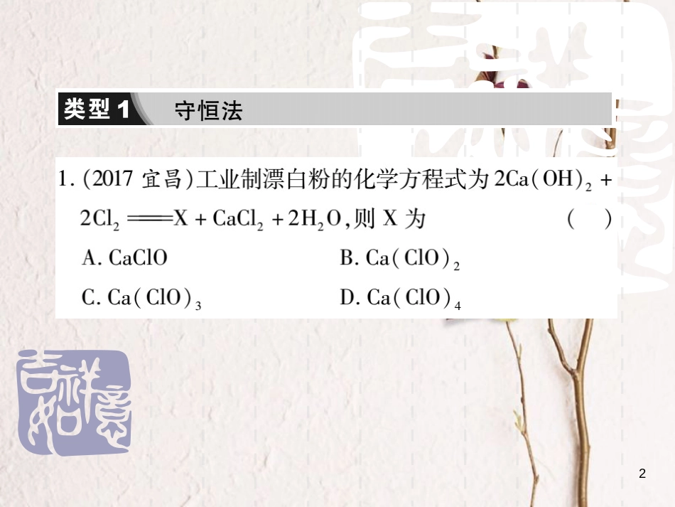 山东省中考化学复习 第二部分 重点题型突破 专题一 化学思想方法课件_第2页