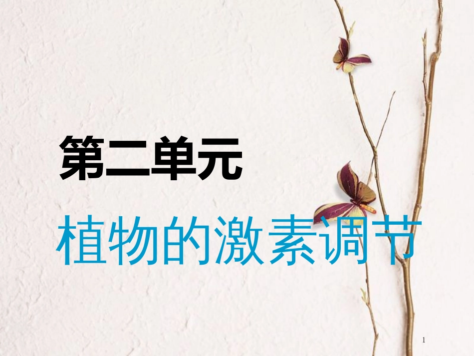 （全国通用版）2019版高考生物一轮复习 第3部分 稳态与环境 第二单元 植物的激素调节精准备考实用课件_第1页