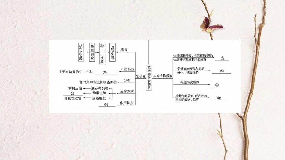 2019版高考生物一轮复习 第8单元 生物个体的稳态单元网络构建课件 苏教版_第3页