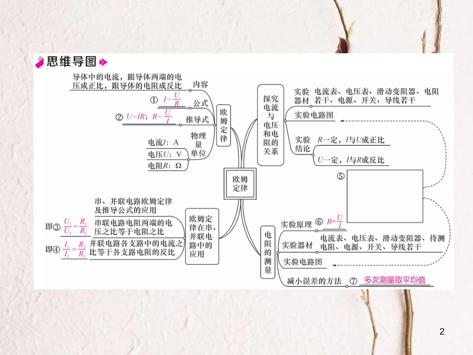 年九年级物理全册 第17章 欧姆定律总结提升课件 （新版）新人教版_第2页