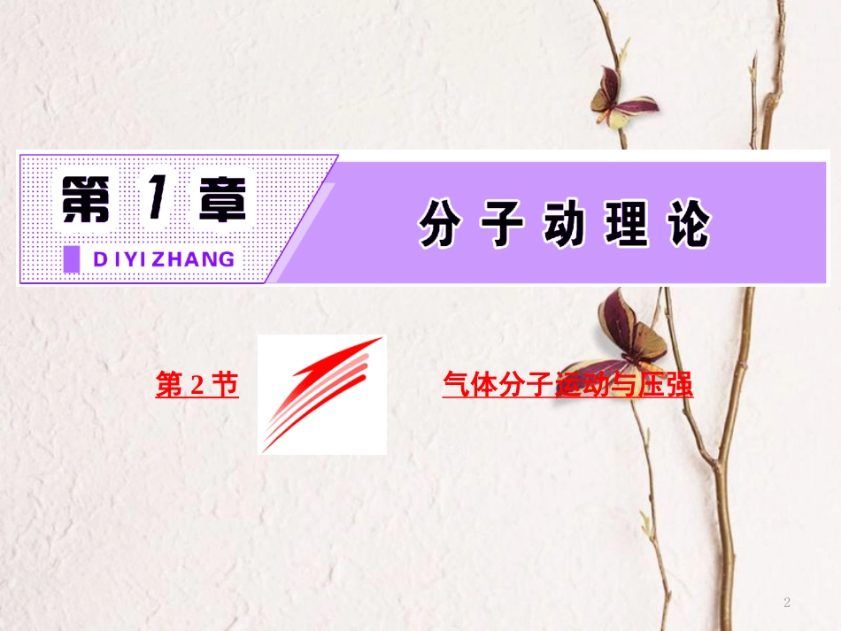 高中物理 第1章 分子动理论 第2节 气体分子运动与压强课件 鲁科版选修3-3_第2页