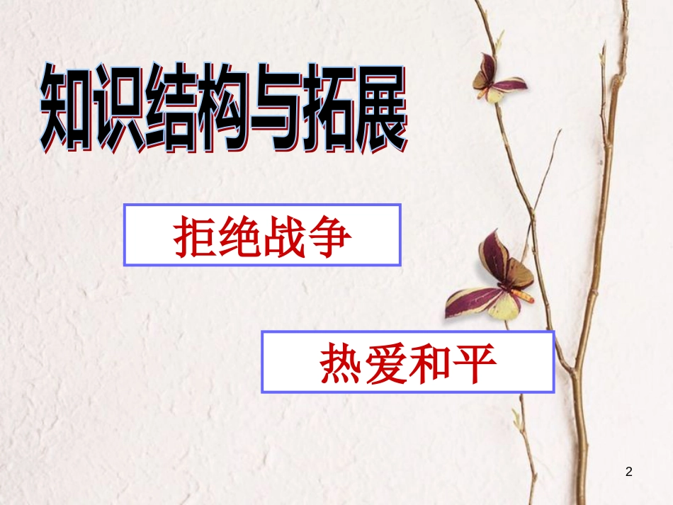 九年级政治全册 第六单元 漫步地球村 第十七课《战争与和平》课件 教科版_第2页