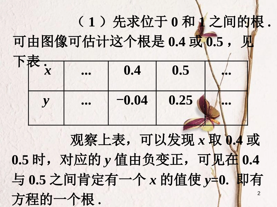 九年级数学下册 5.4 二次函数与一元二次方程课外例题素材 （新版）苏科版_第2页