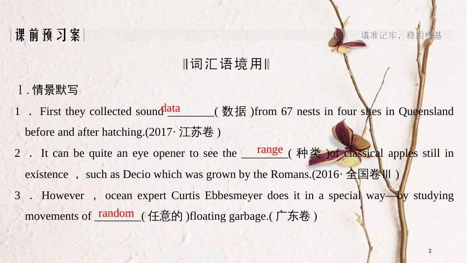 （全国版）2019版高考英语一轮复习 第一部分 Unit 4 Global warming课件 新人教版选修6_第2页