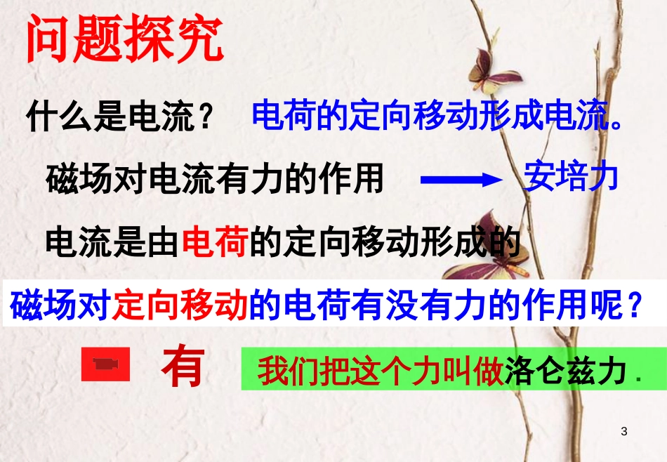 河北省邢台市高中物理 第三章 磁场 3.5 运动电荷在磁场中受到的力课件 新人教版选修3-1_第3页