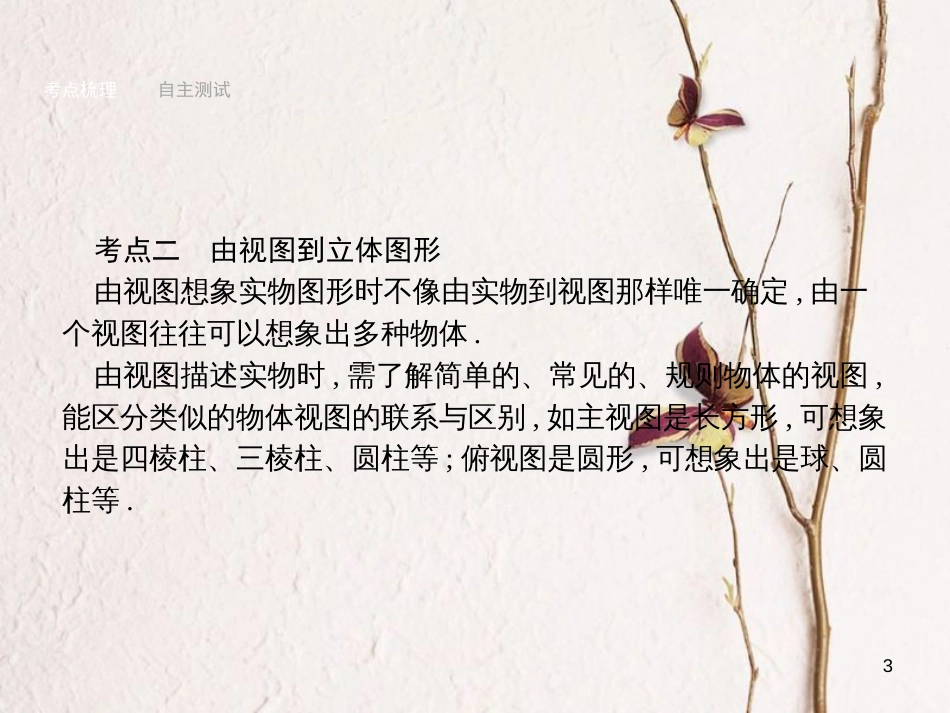 年中考数学总复习 第24课时 投影与视图课件 （新版）新人教版_第3页