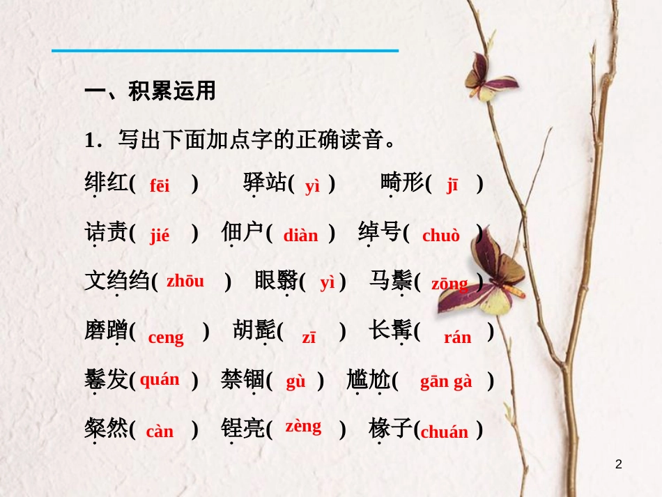 八年级语文下册 单元总结提升(一)课件 新人教版_第2页