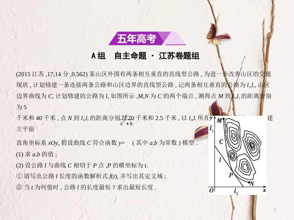 （江苏专用）高考数学一轮复习 第二章 函数 2.6 函数模型及其应用课件_第2页